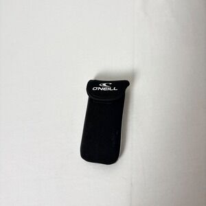 O'neill Black Soft Sunglasses Case Hook and Loop Closure White Logo Accessory